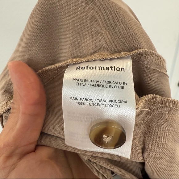 Reformation- 100% Tencel Lyocell Mason Pants - Size 0 - Picture 6 of 9